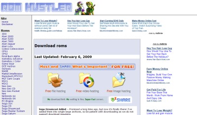 PS・N64・SNES・GBAなどのROM配布サイト『Rom Hustler』