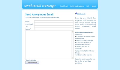 偽装（匿名）メールを送信できる『Send Email Message』