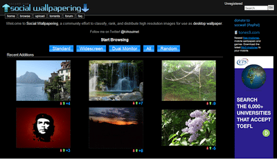 9000以上の壁紙が無料でダウンロードできる『Social Wallpapering』