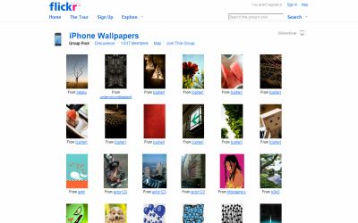 Flickr内のグループ『iPhone Wallpapers』