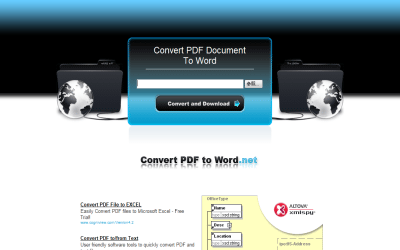 PDFをWordファイルに変換するサービス『Convert PDF To Word』