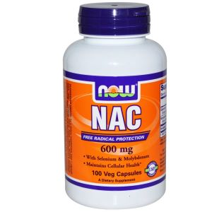 Now Foods, NAC, （N-アセチルシステイン）, 600 mg, 100粒（ベジタリアンカプセル）